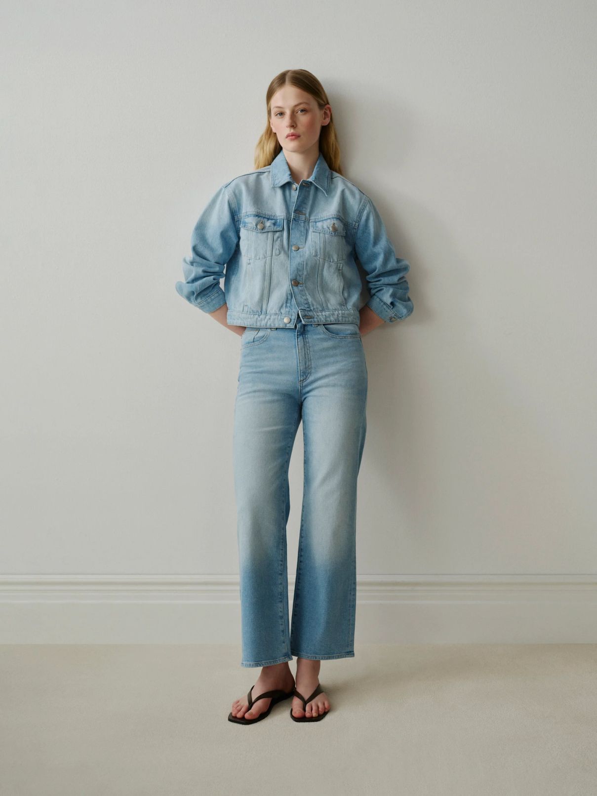 DL 1961 Denim Karmine Refined Wide Leg Jean in Summer Day