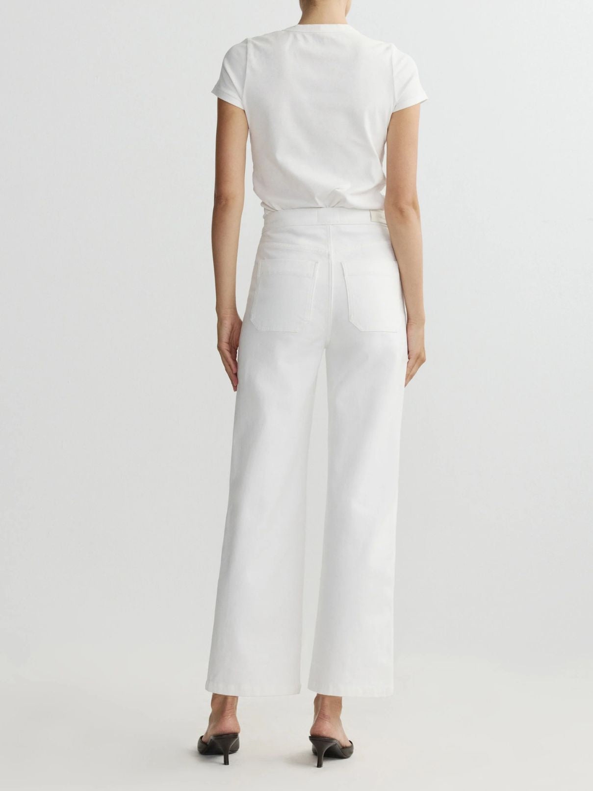 DL 1961 Denim Karmine Refined Wide Leg in Sailor White