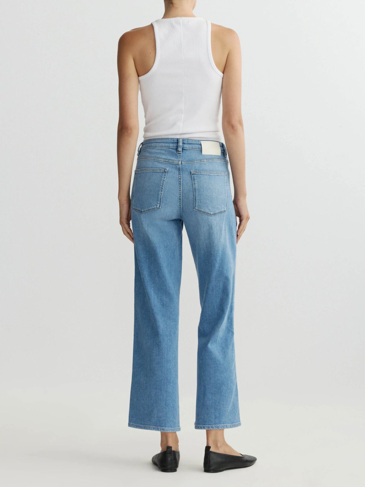DL 1961 Denim Pippa Refined Wide Leg Ankle in Riverbank Aura