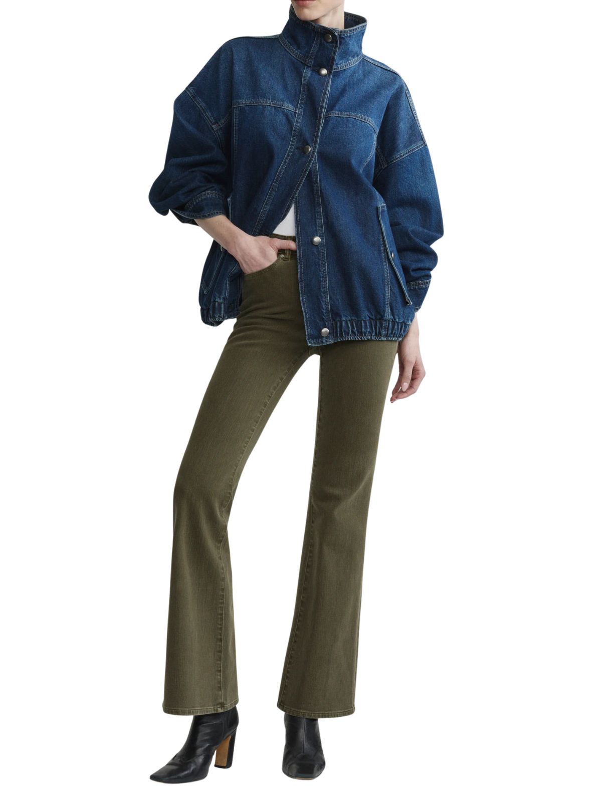 DL1961 Bridget Bootcut High Rise Instasculpt 31.5" Jeans – Pine