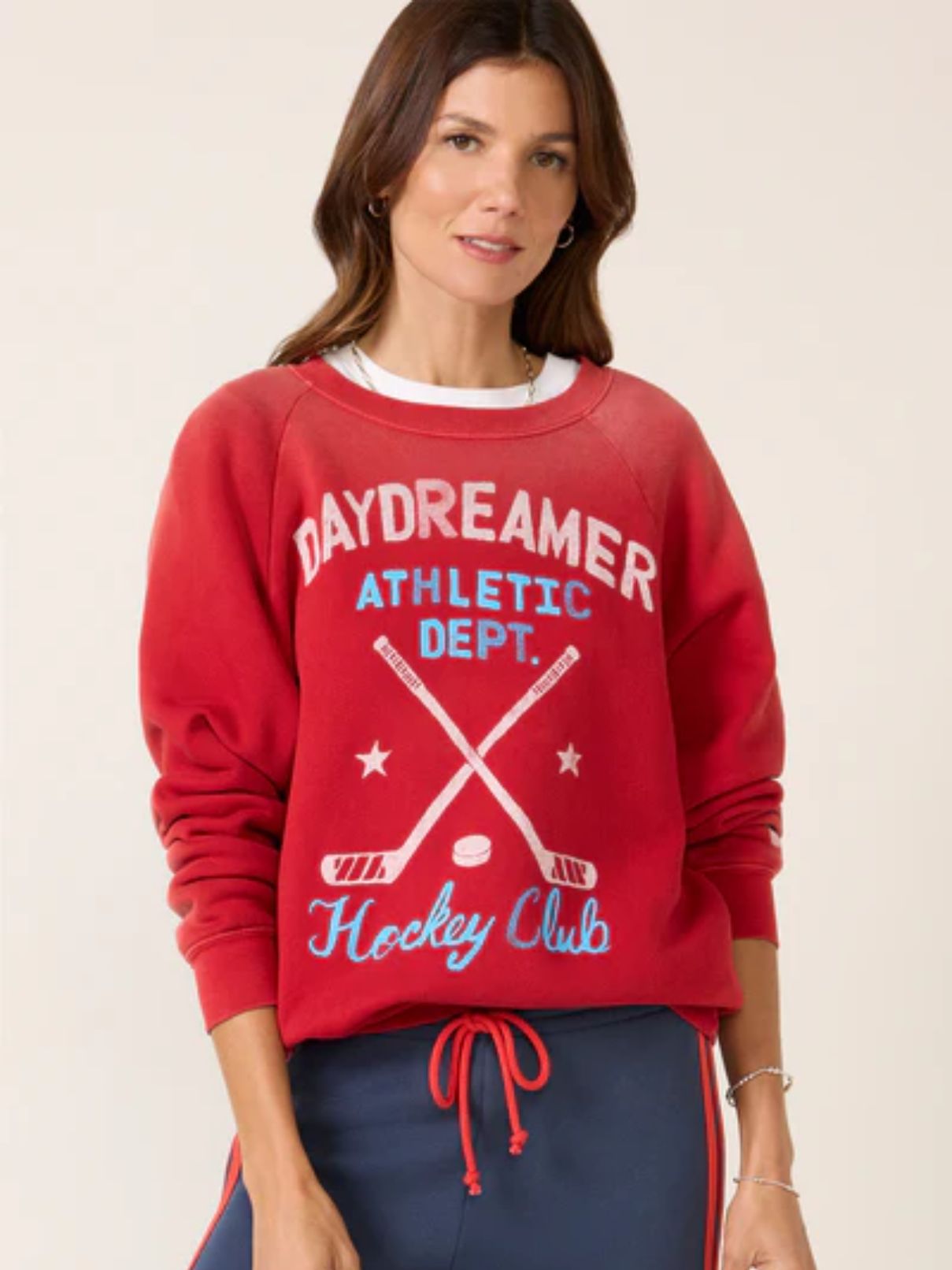 DAYDREAMER Hockey Club Vintage Raglan Sweatshirt