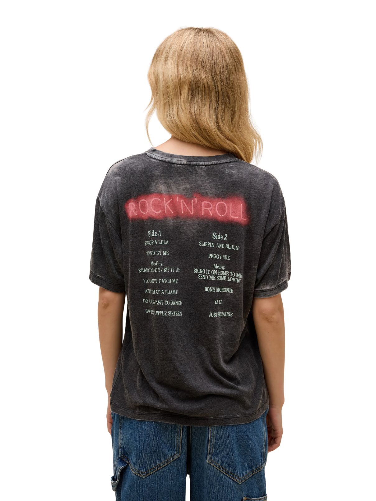 Daydreamer John Lennon Rock N Roll Burnout Boyfriend Tee