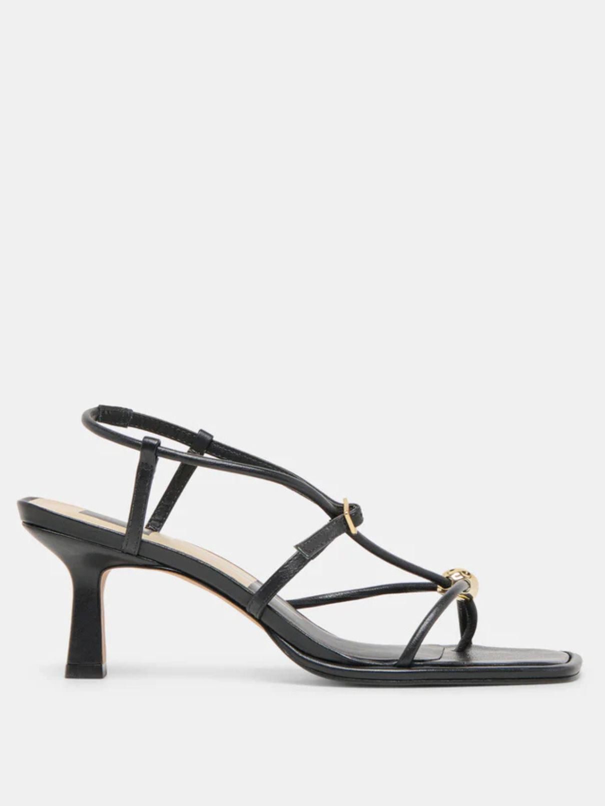 Dolce Vit Mylee Heel in Black Leather