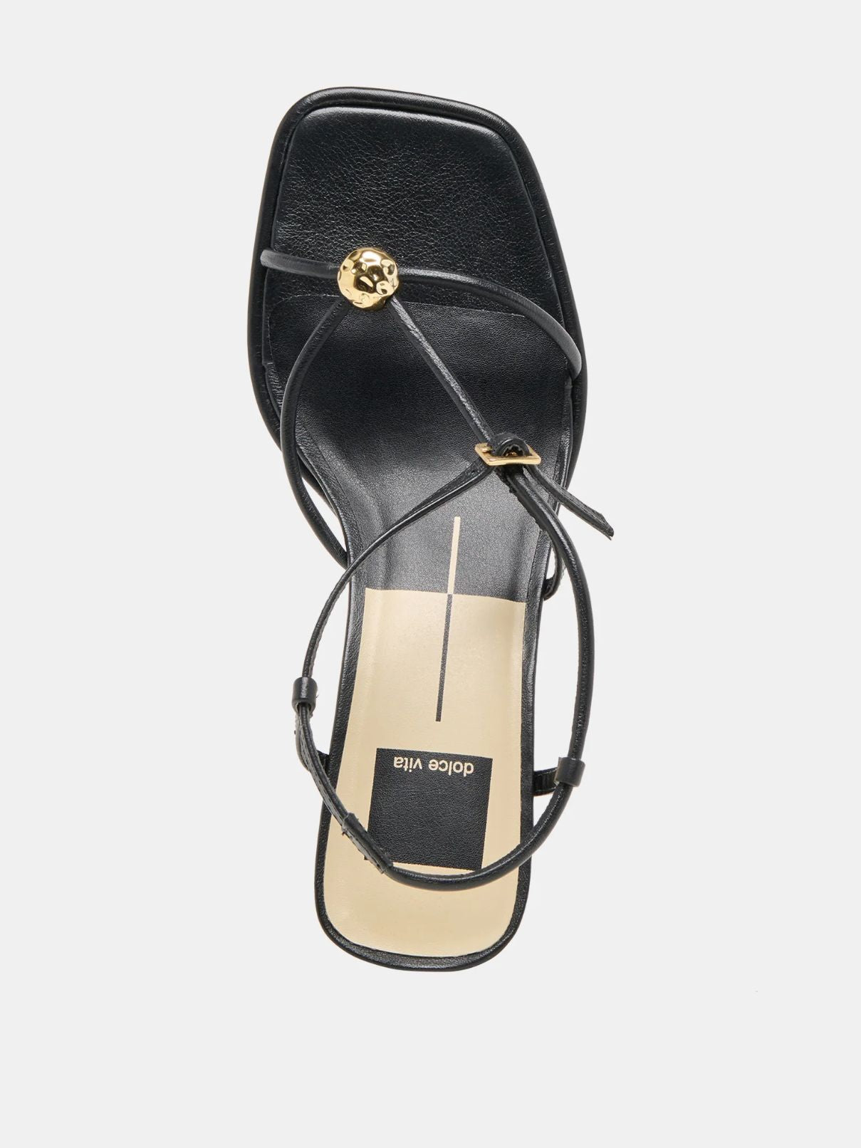 Dolce Vit Mylee Heel in Black Leather