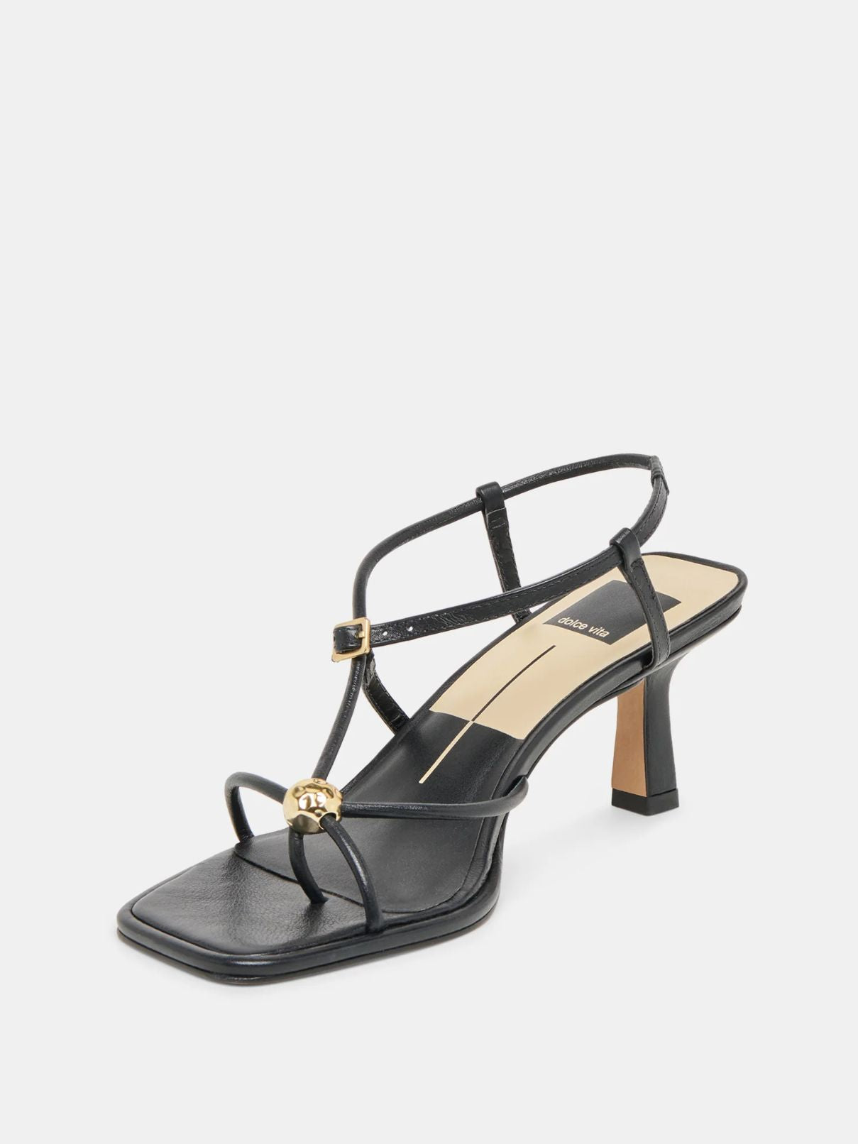 Dolce Vit Mylee Heel in Black Leather