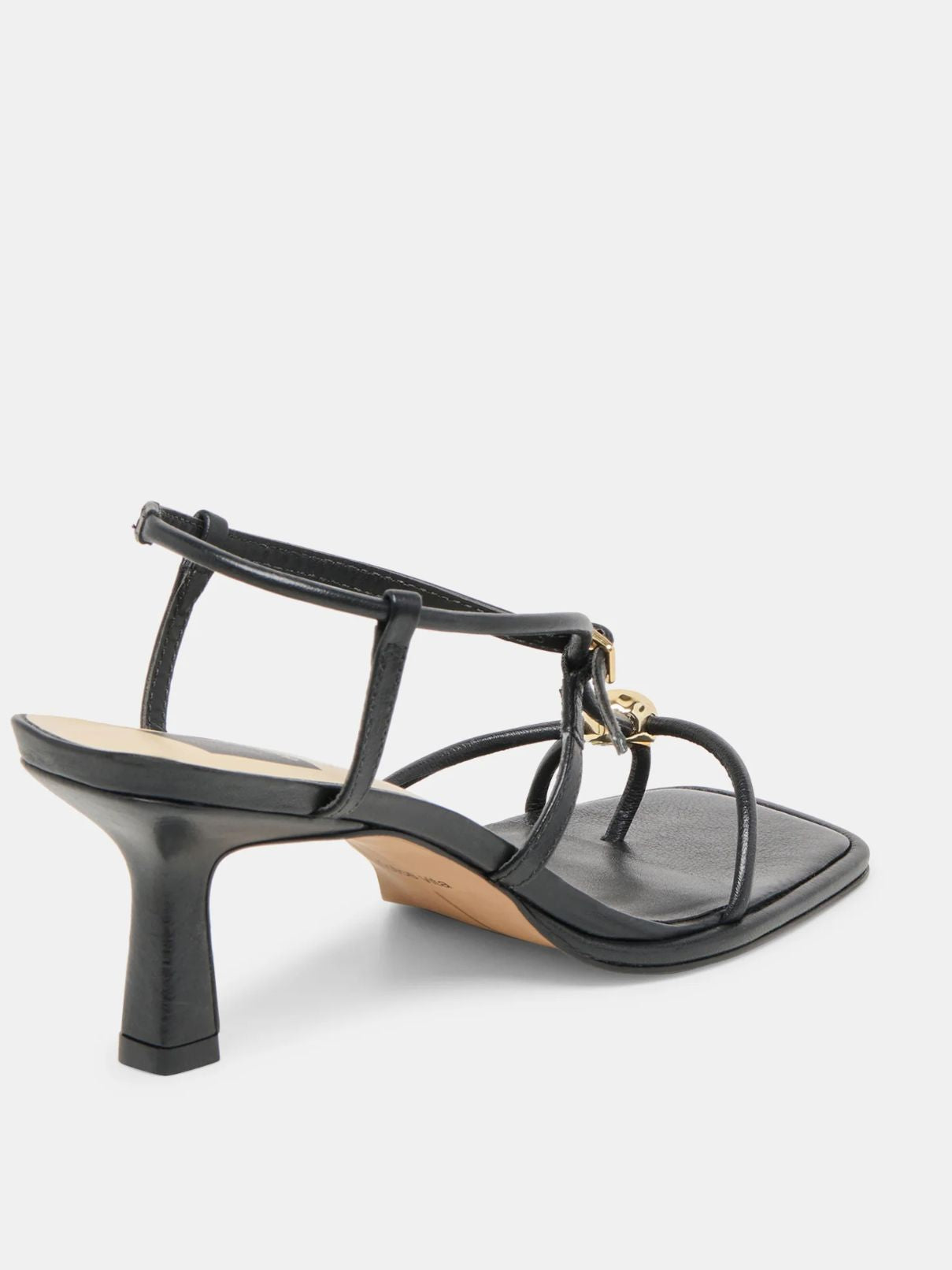 Dolce Vit Mylee Heel in Black Leather