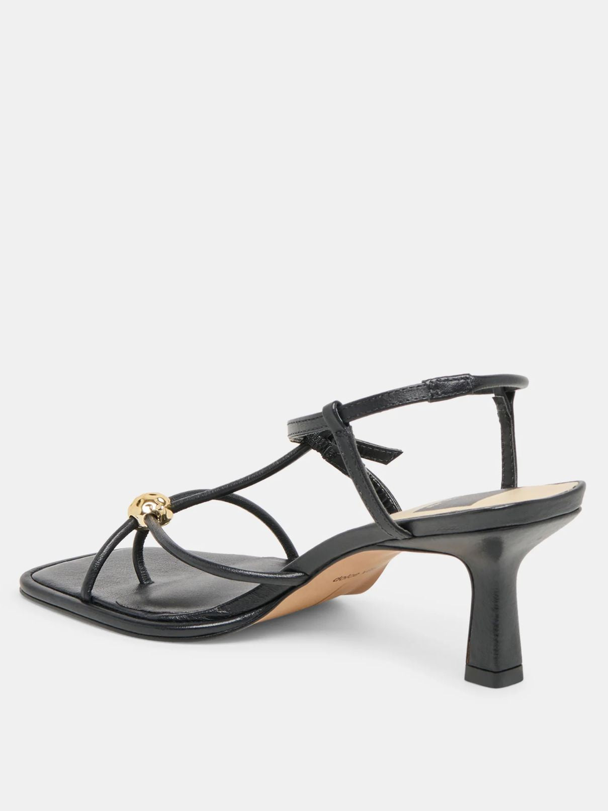 Dolce Vit Mylee Heel in Black Leather