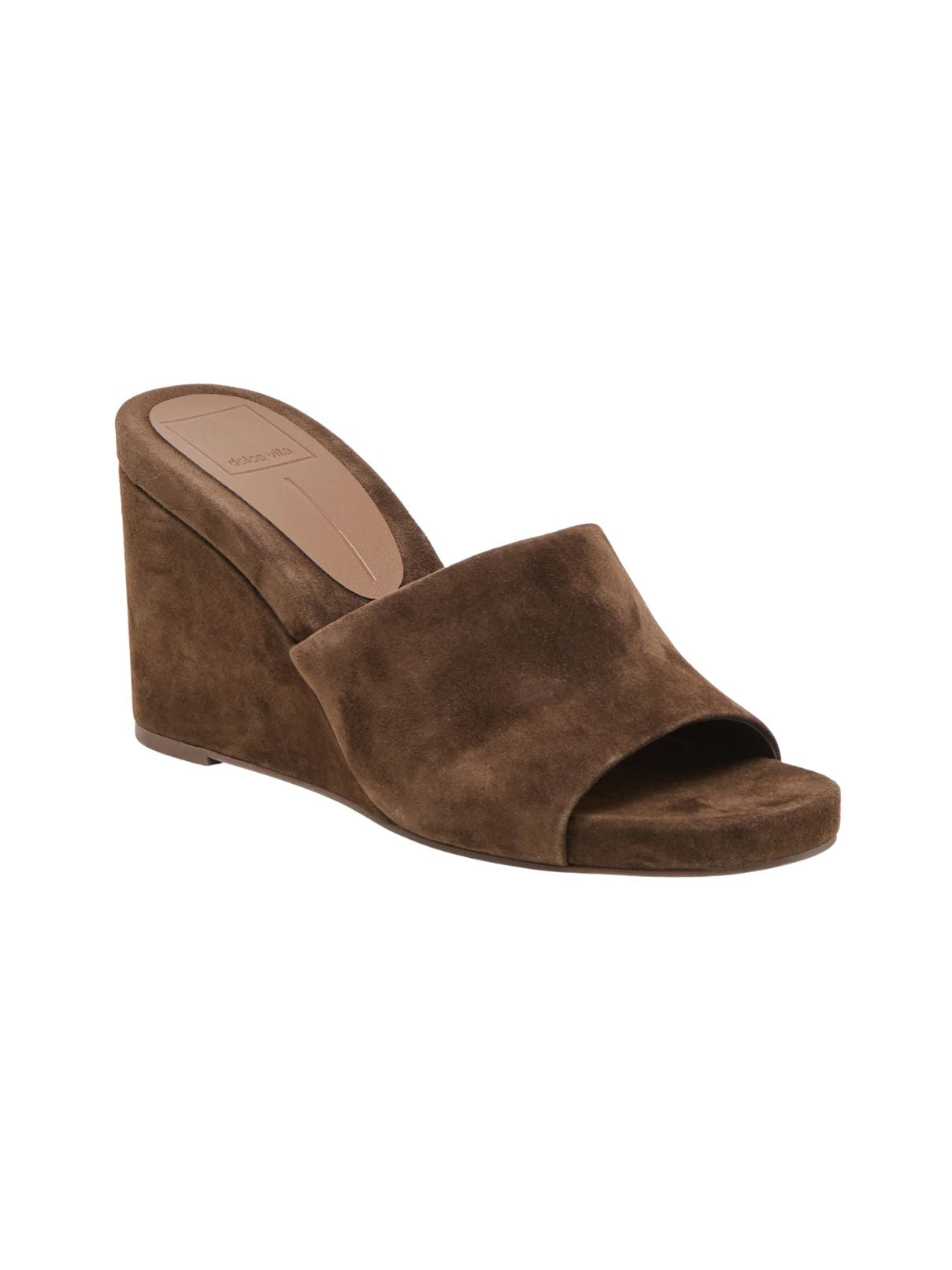 Dolce Vita Holta Wedge in Dark Brown Suede
