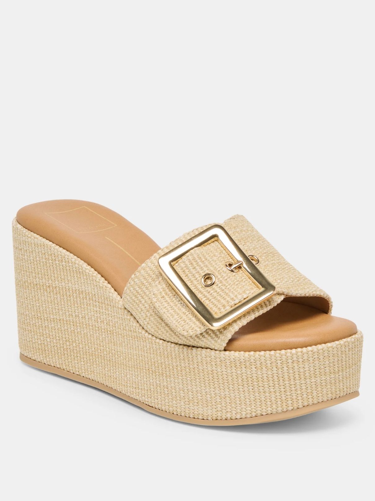 Dolce Vita Jilian Wedges in Lt Natural Raffia