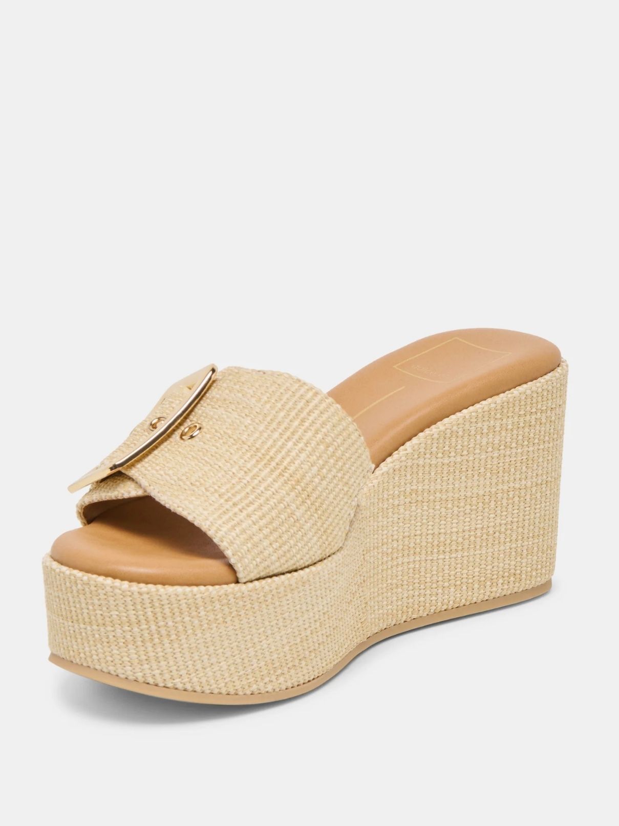 Dolce Vita Jilian Wedges in Lt Natural Raffia