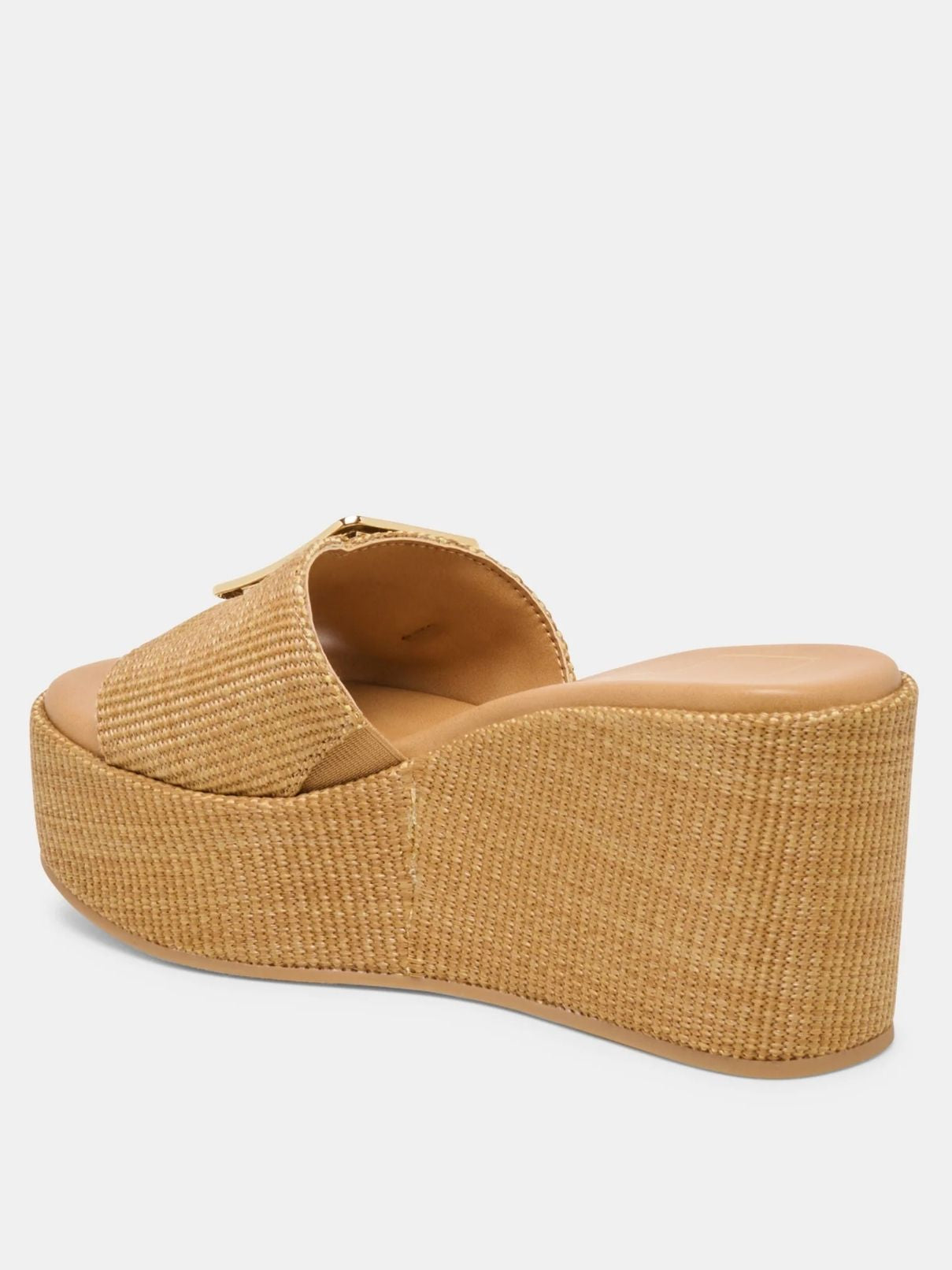Dolce Vita Jilian Wedges in Mocha Raffia