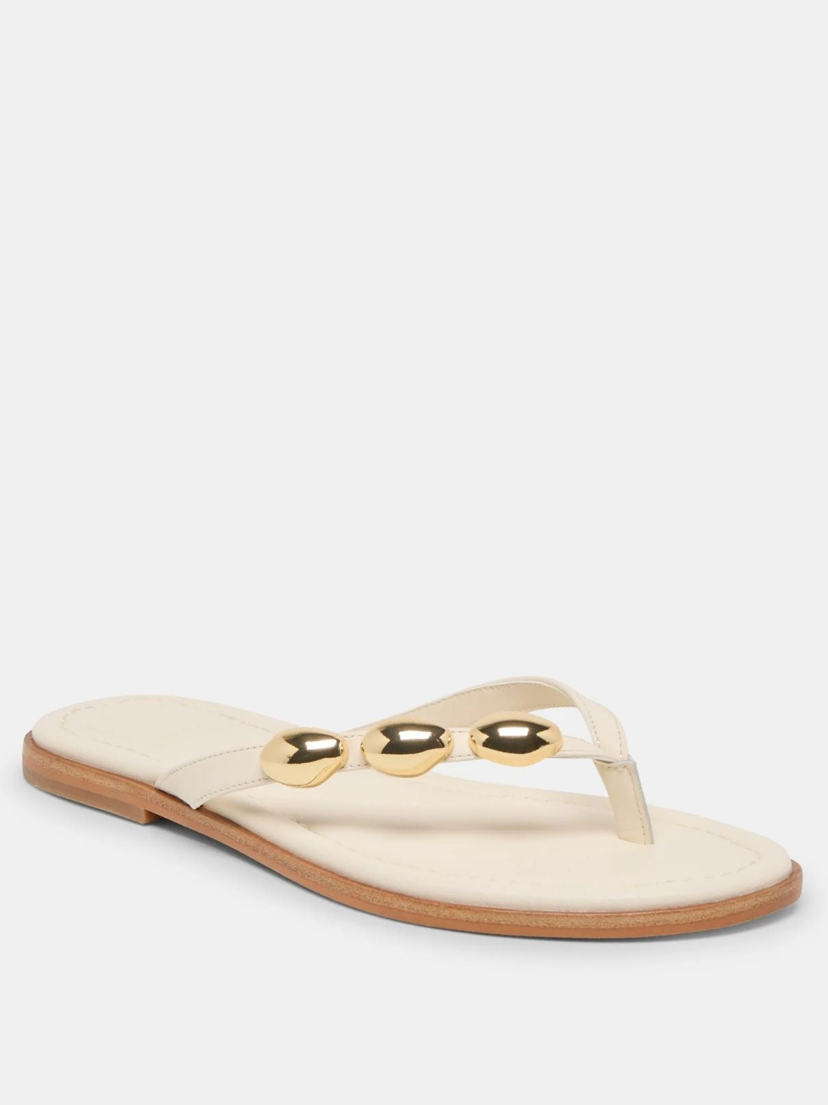 Dolce Vita Juny Sandal in Off White Leather