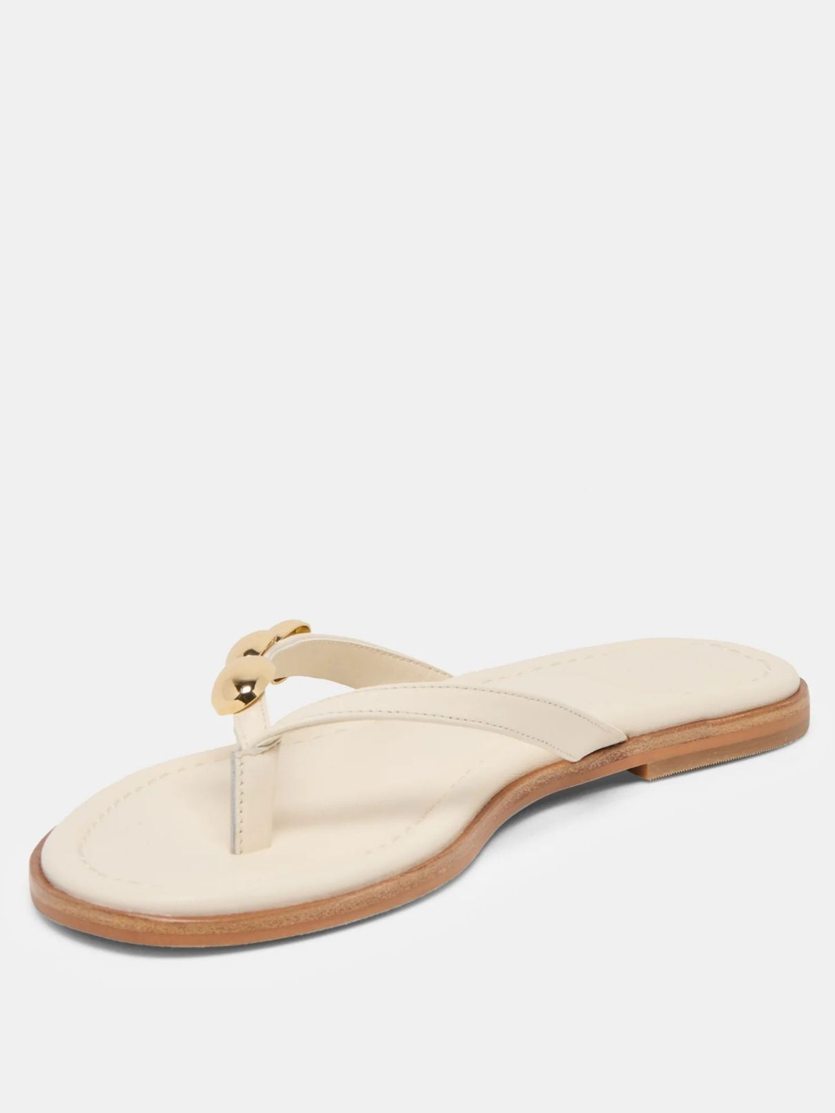 Dolce Vita Juny Sandal in Off White Leather