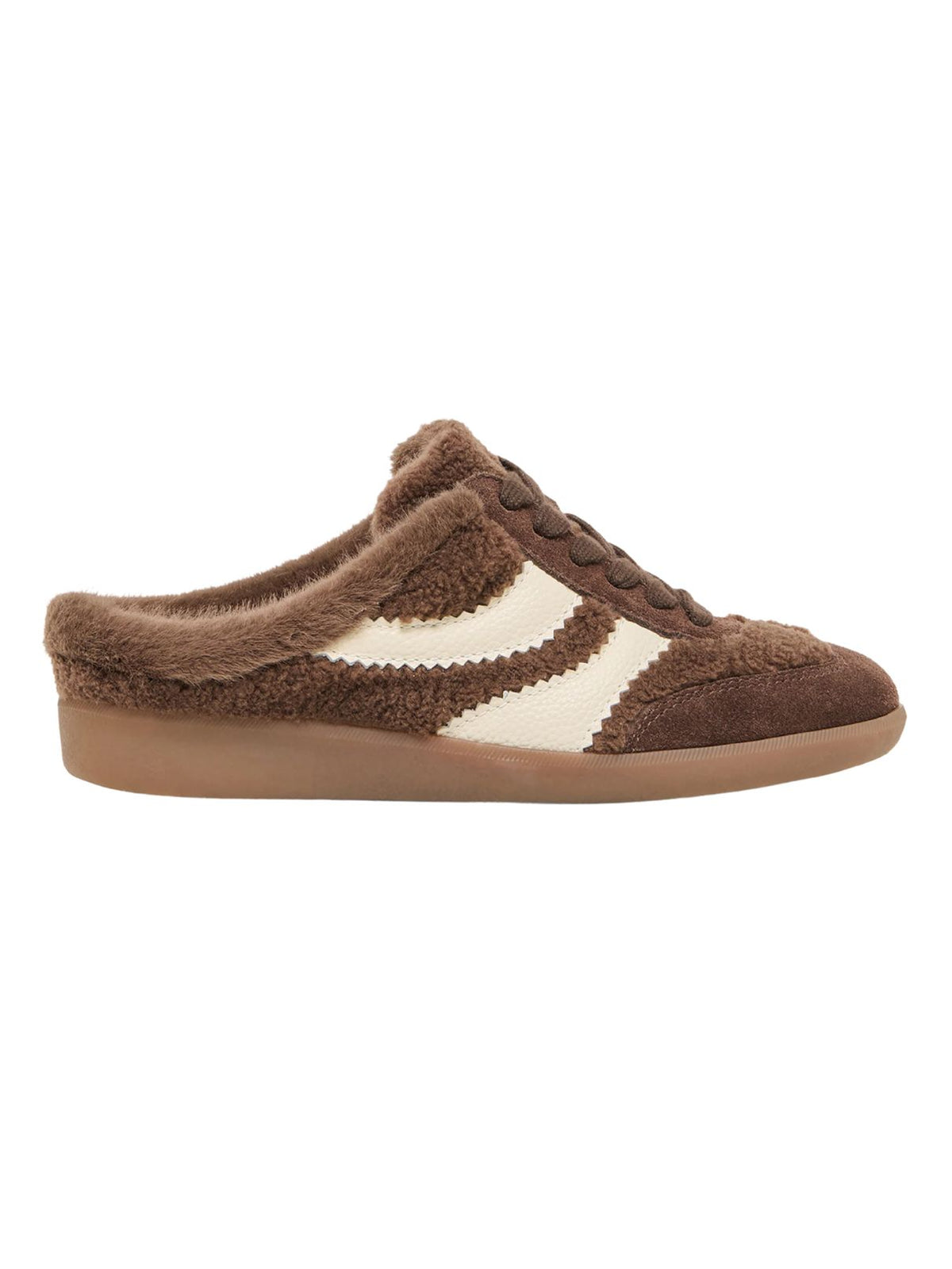 Dolce Vita Merit Slide Plush Sneakers in Dark Brown