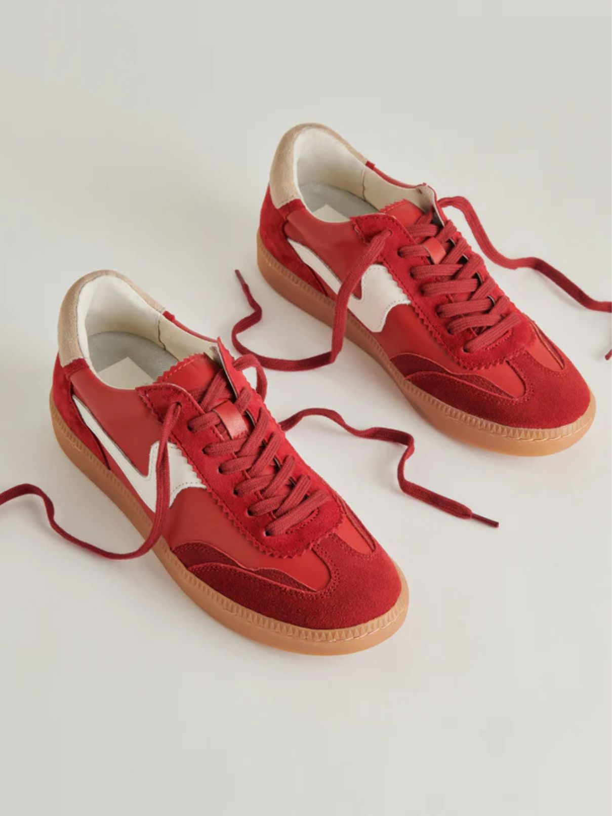 Dolce Vita Notice Sneaker in Crimson Suede
