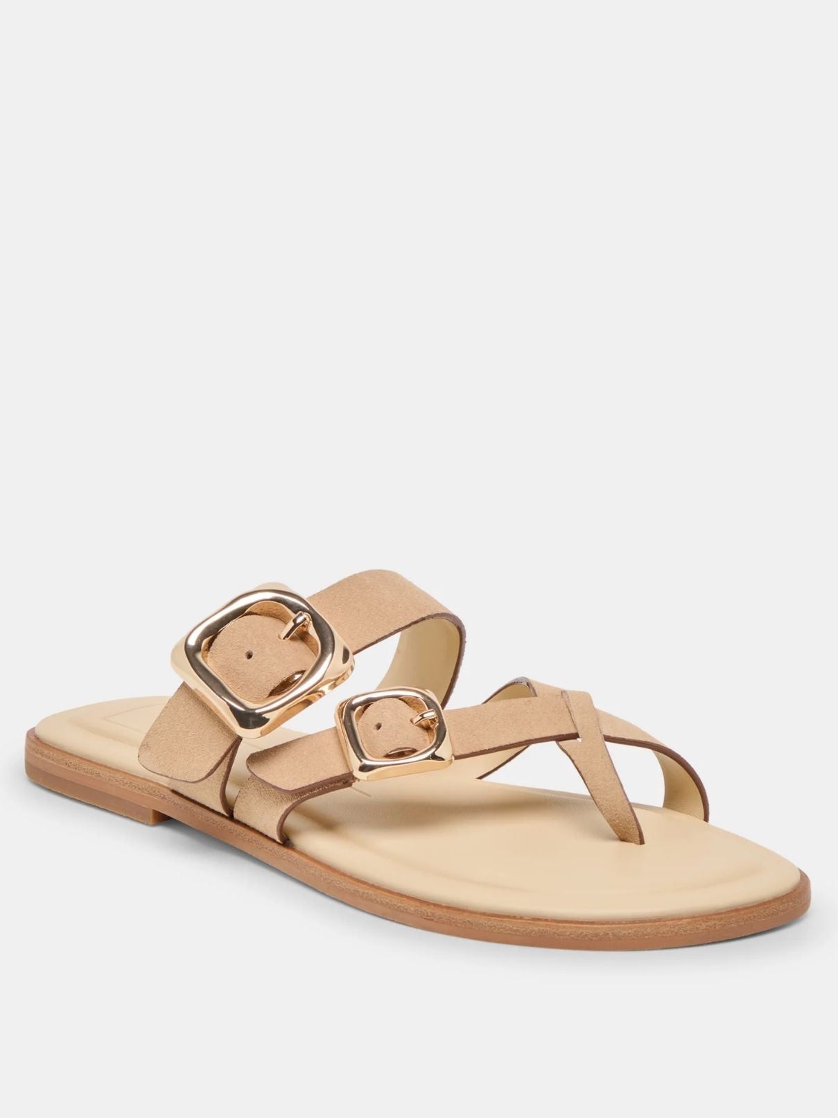 Dolce Vita Shore Sandals in Camel Suede