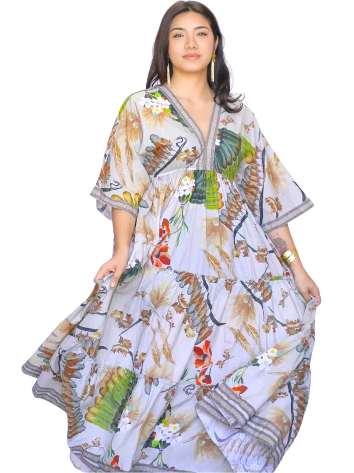 Dolma Julieta Dress in Brown Multi