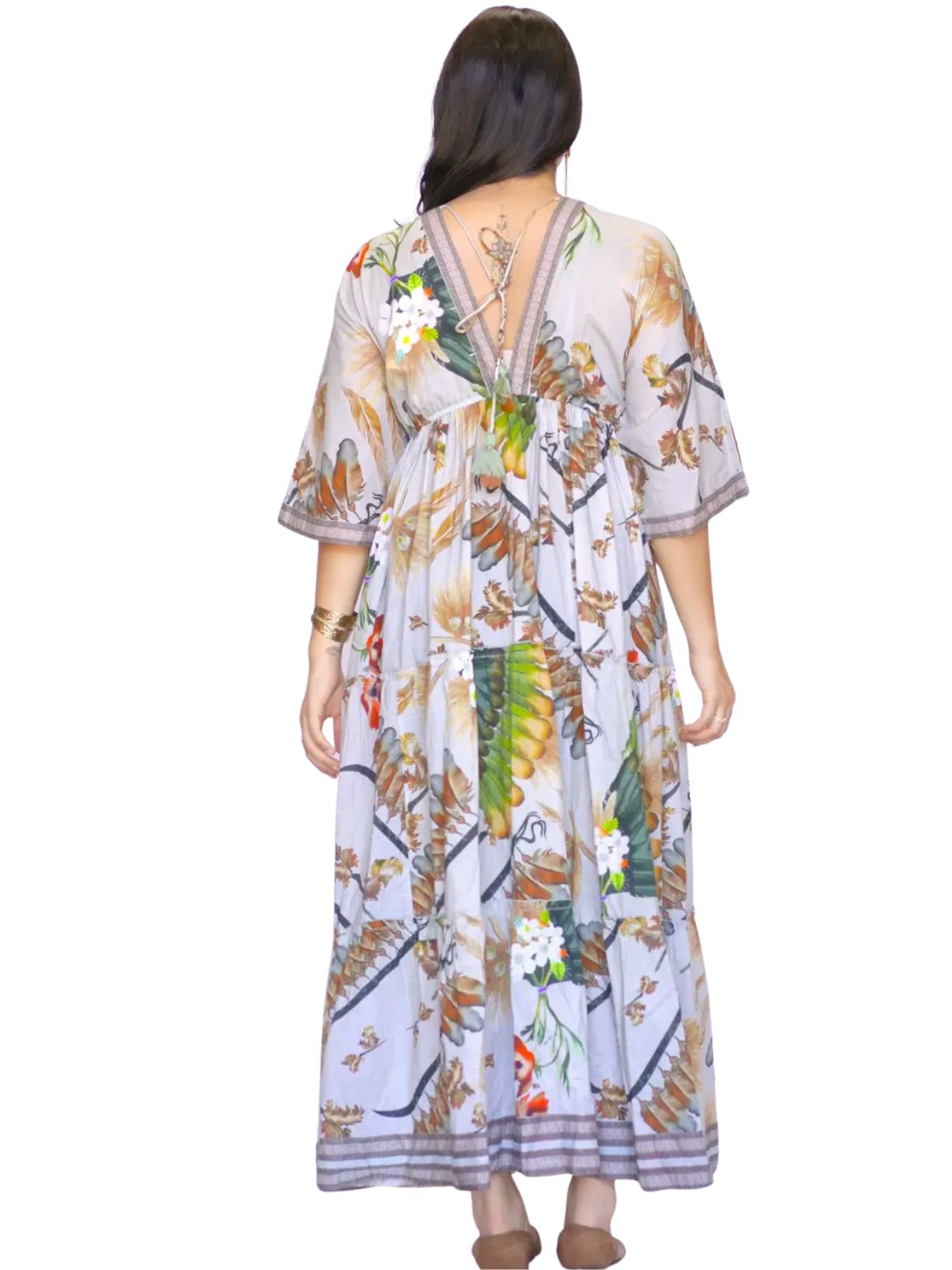 Dolma Julieta Dress in Brown Multi
