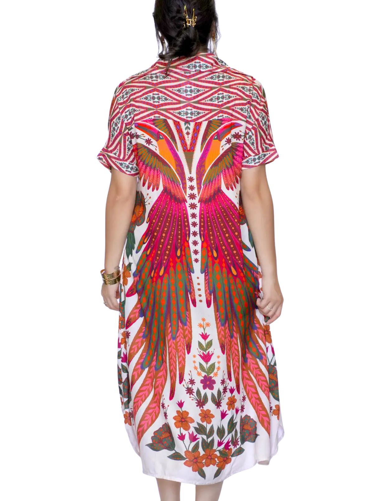 Dolma Tallulah Dress in Beige/Plum