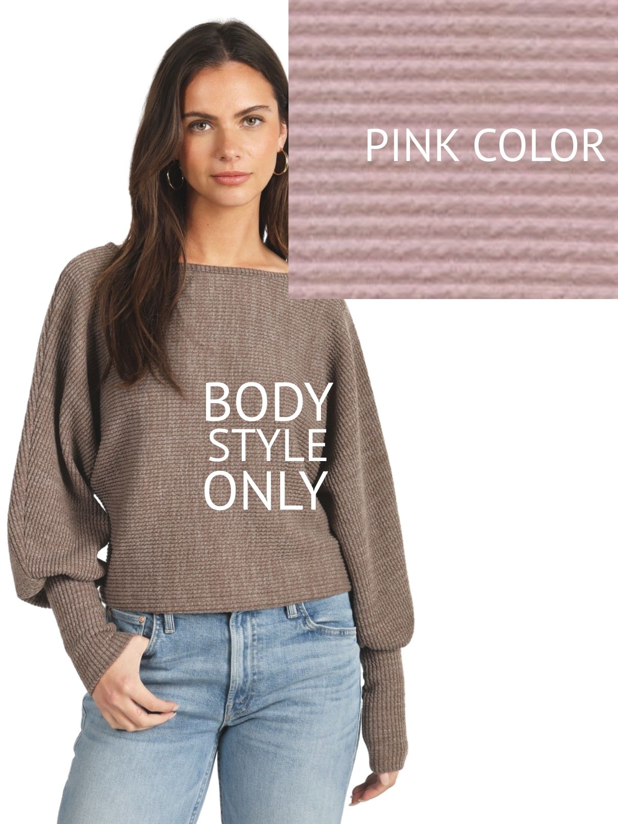 Dylan Andie Dolman Top Pink