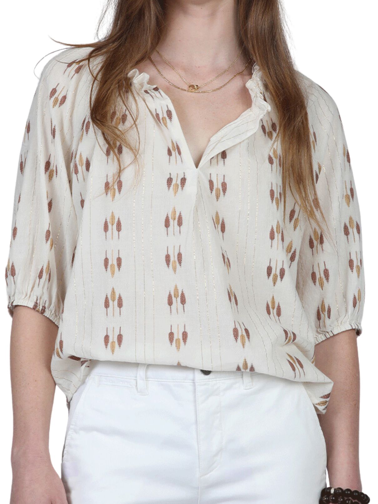 Dylan Cody Blouse in Natural