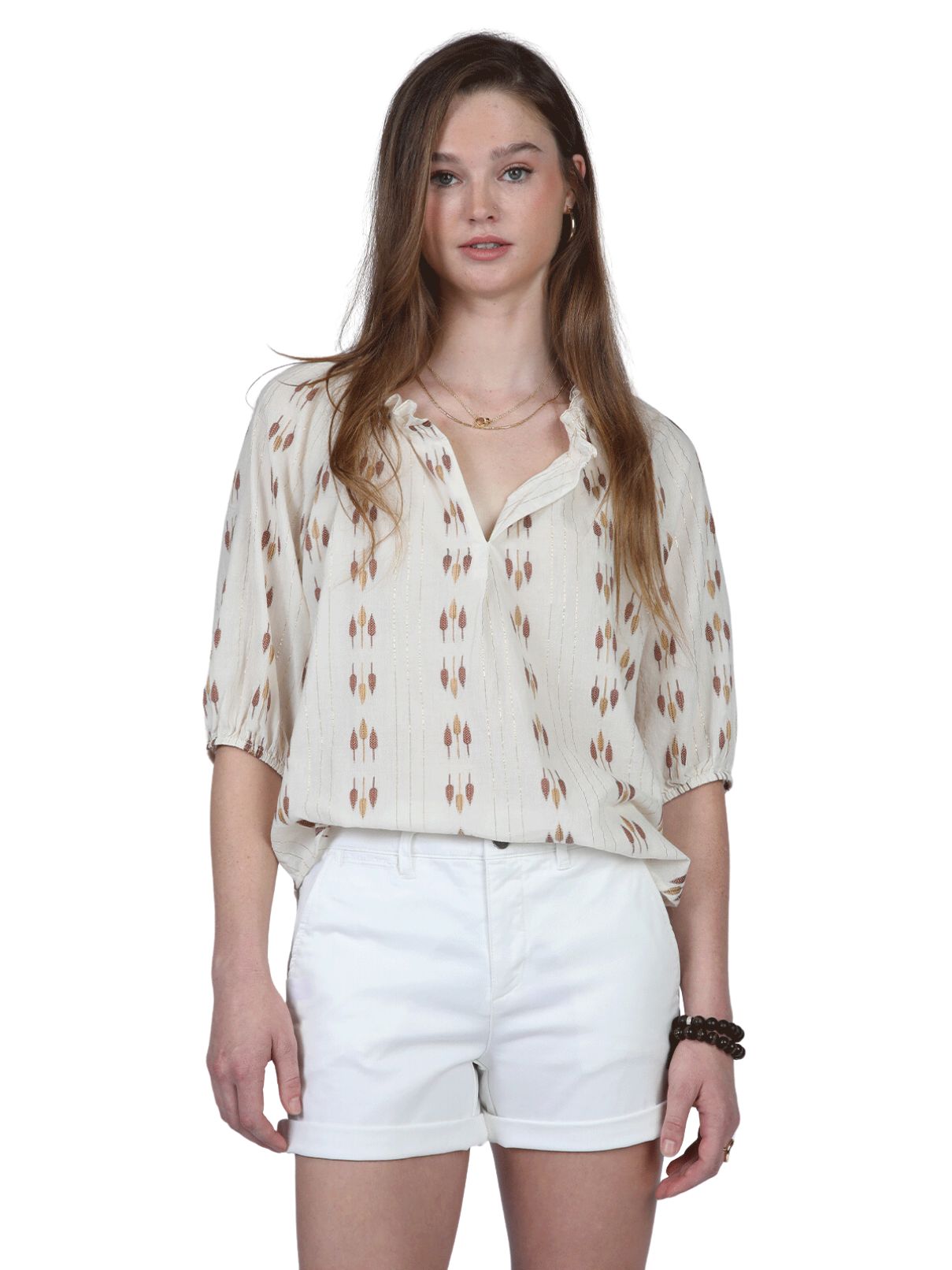 Dylan Cody Blouse in Natural