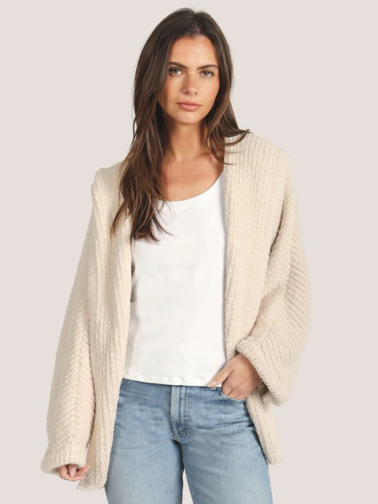  Dylan Cozy Hoodie in Oatmeal