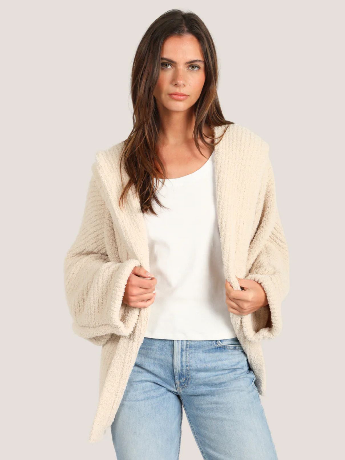  Dylan Cozy Hoodie in Oatmeal