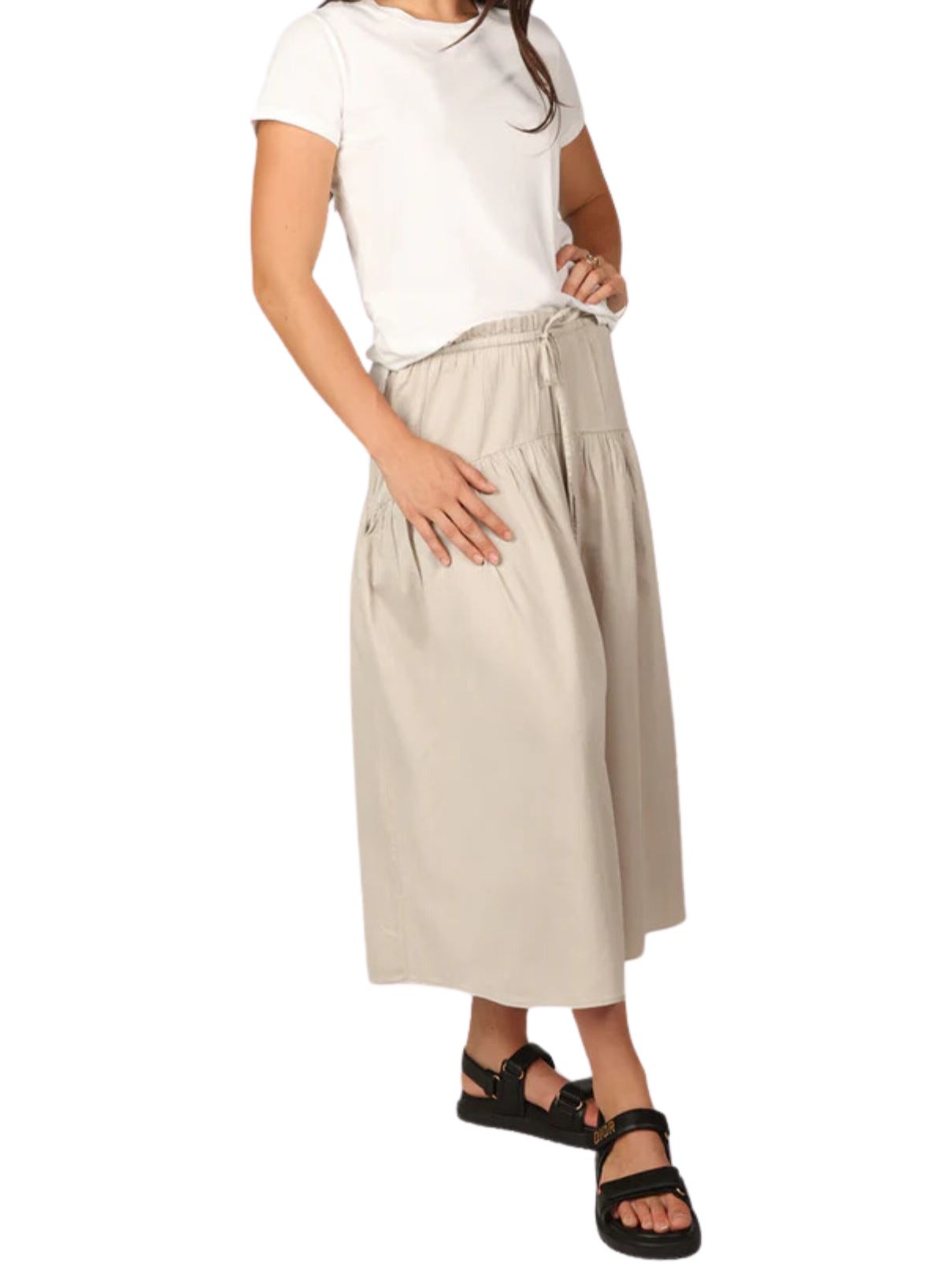 Dylan James Skirt in Lt Grey