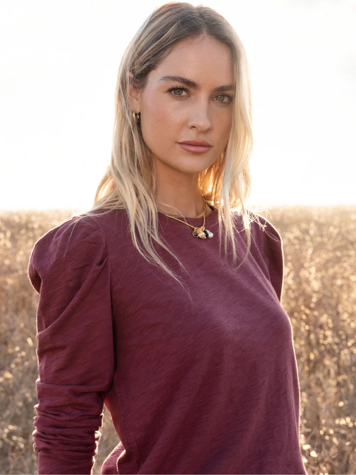 Dylan Jules Top in Mulberry