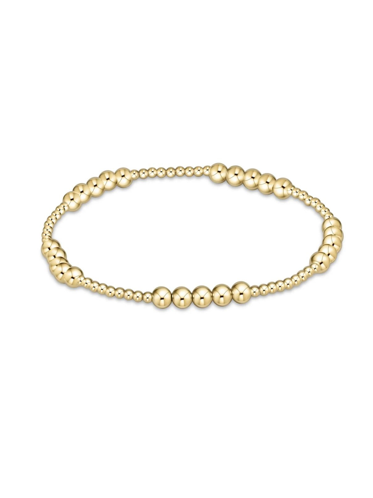 E Newton Bliss Bracelet in 2MM/4MM Gold Beads