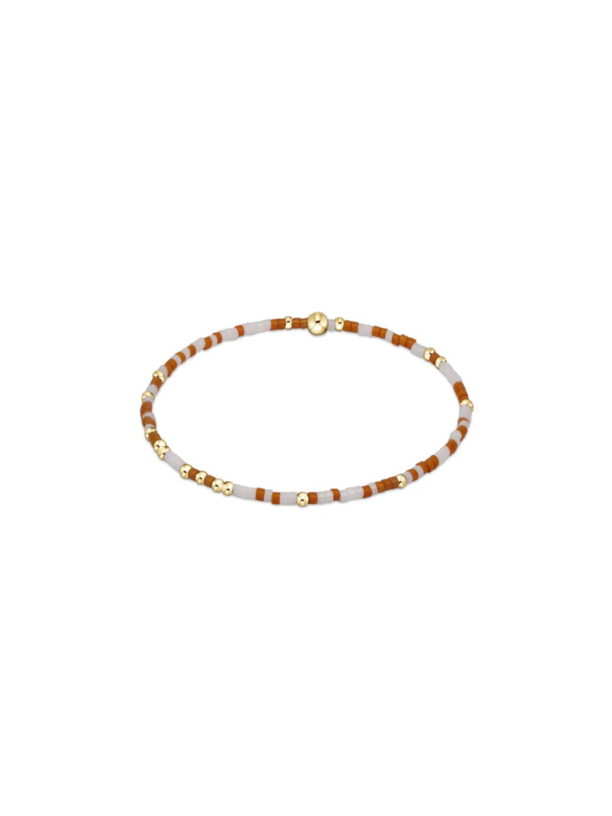 E Newton Gameday Bracelet in Burnt Orange EXTENDED Size