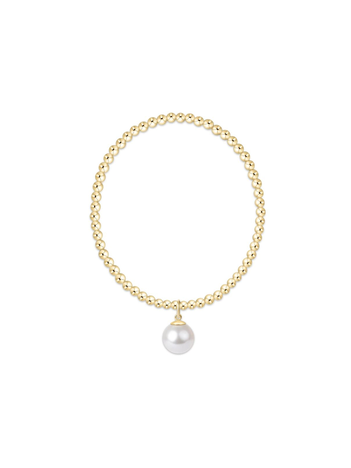 Enewton Classic Gold 3mm Bracelet – Classic Pearl 10mm Charm