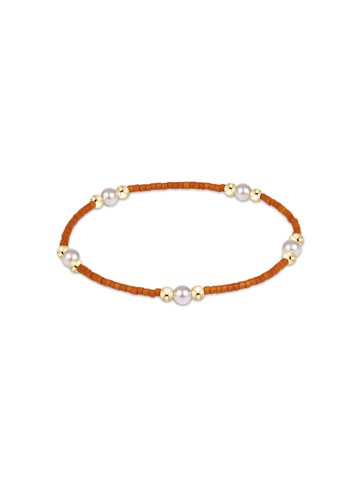 Enewton Gameday Hope Purpose Pearl Bracelet – Burnt Orange