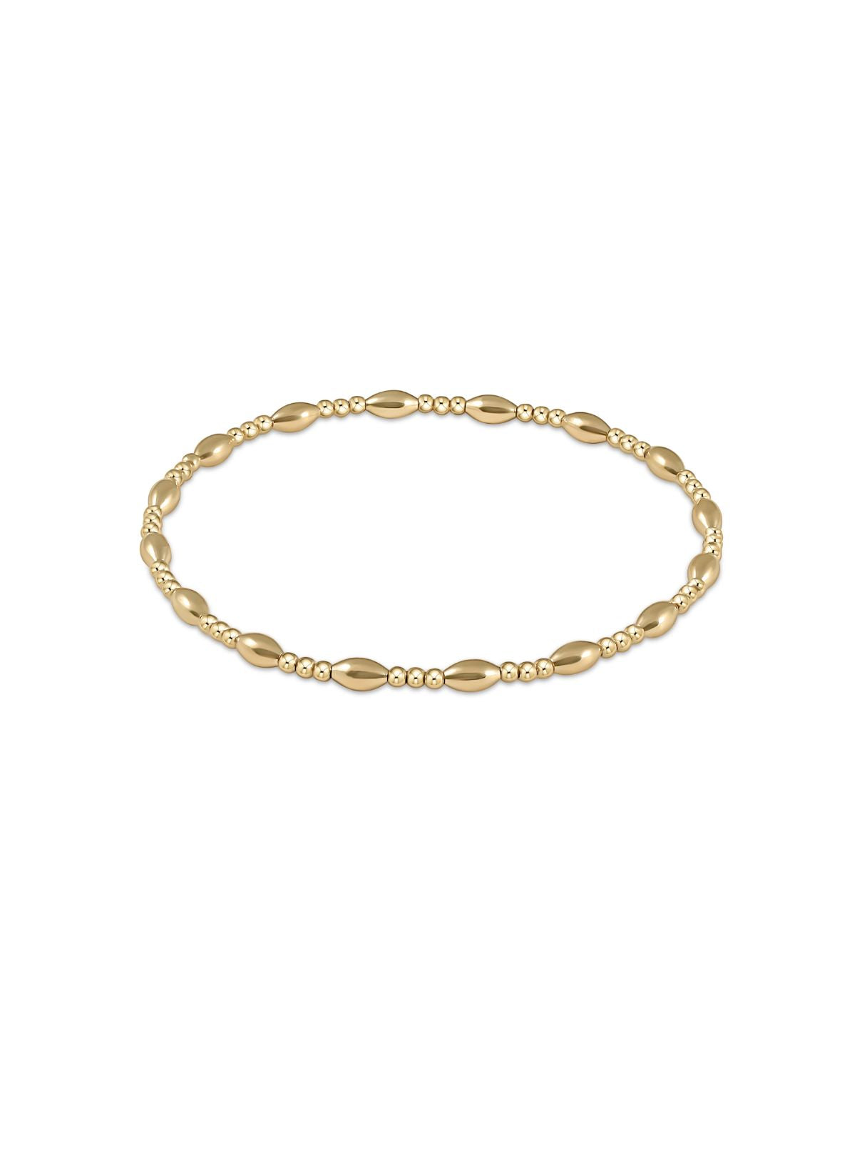 Enewton Harmony Sincerity Pattern 2mm Bead Bracelet – Gold