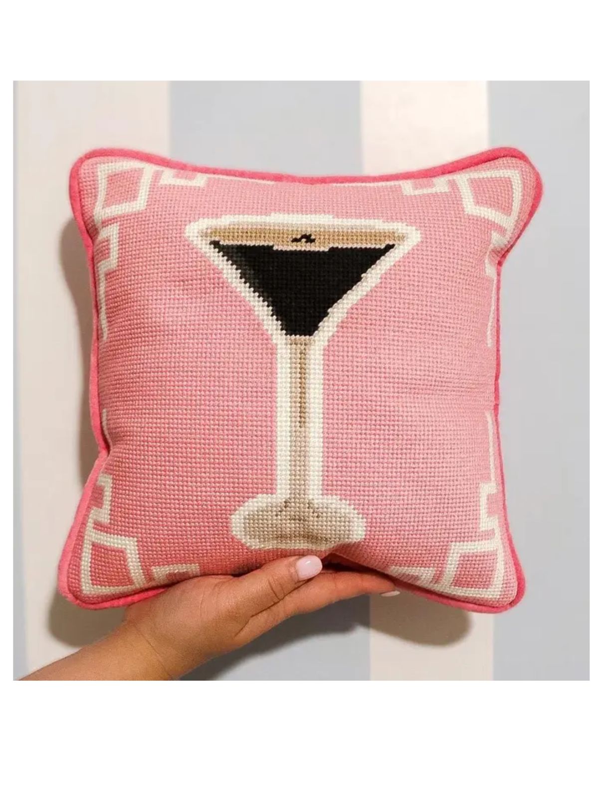 Espresso Martini Pillow in Pink