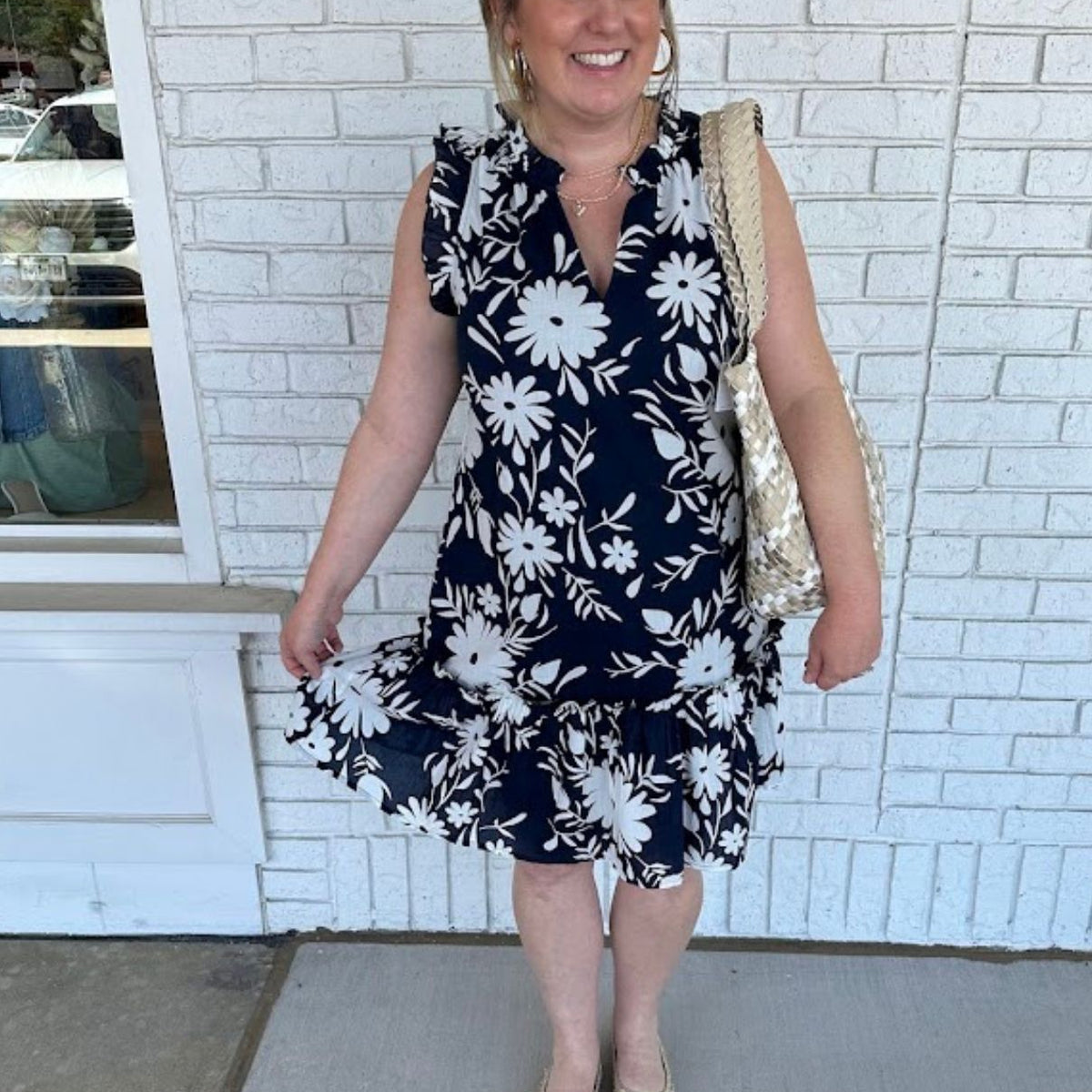 nikki mini dress Fitz & Willa Nikki Mini Mod Floral