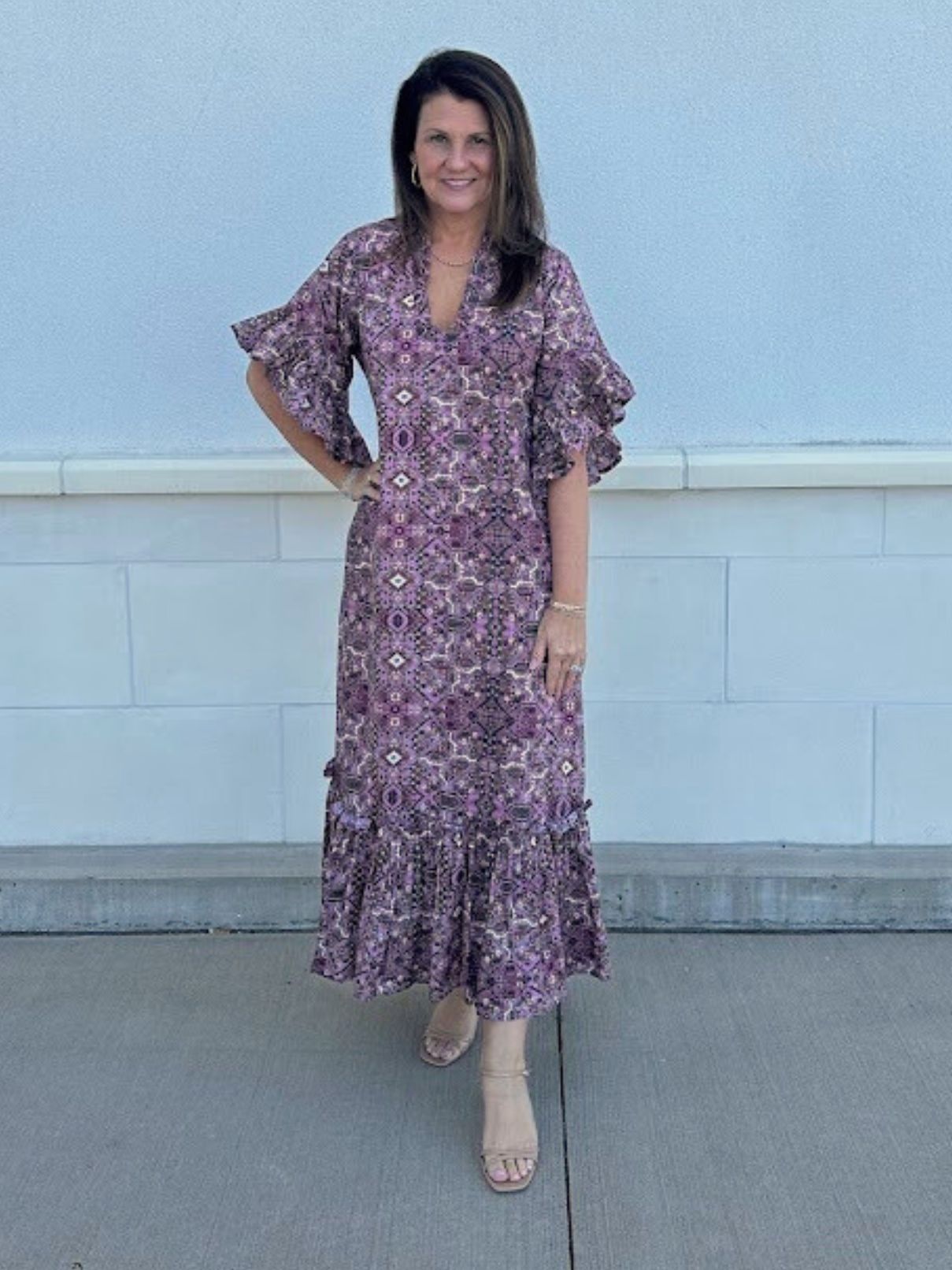 Fitz & Willow Soleil English Mauve Dress