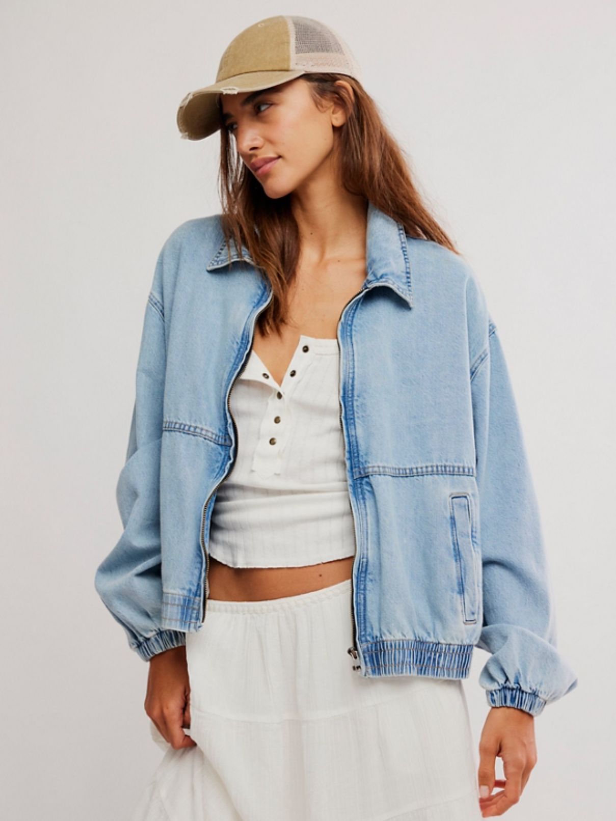 Free People Birdie Denim Jacket