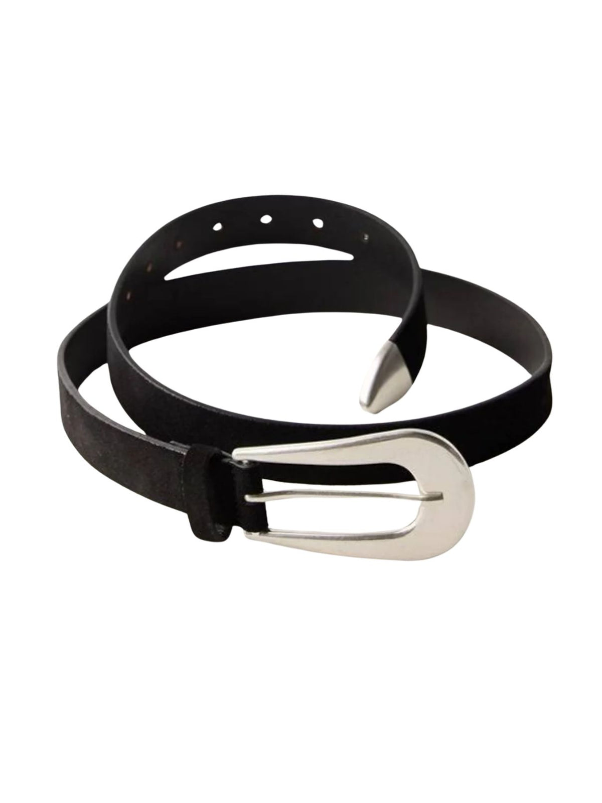 Free People Cannon Suede Belt in Black