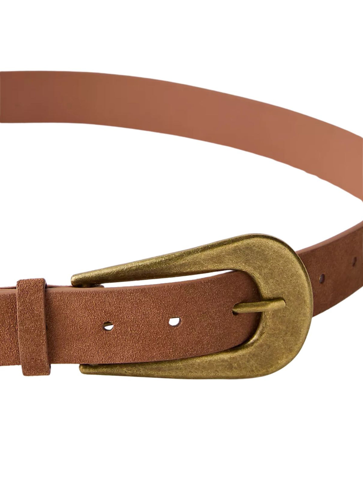 Free People Cannon Suede Belt in Cognac