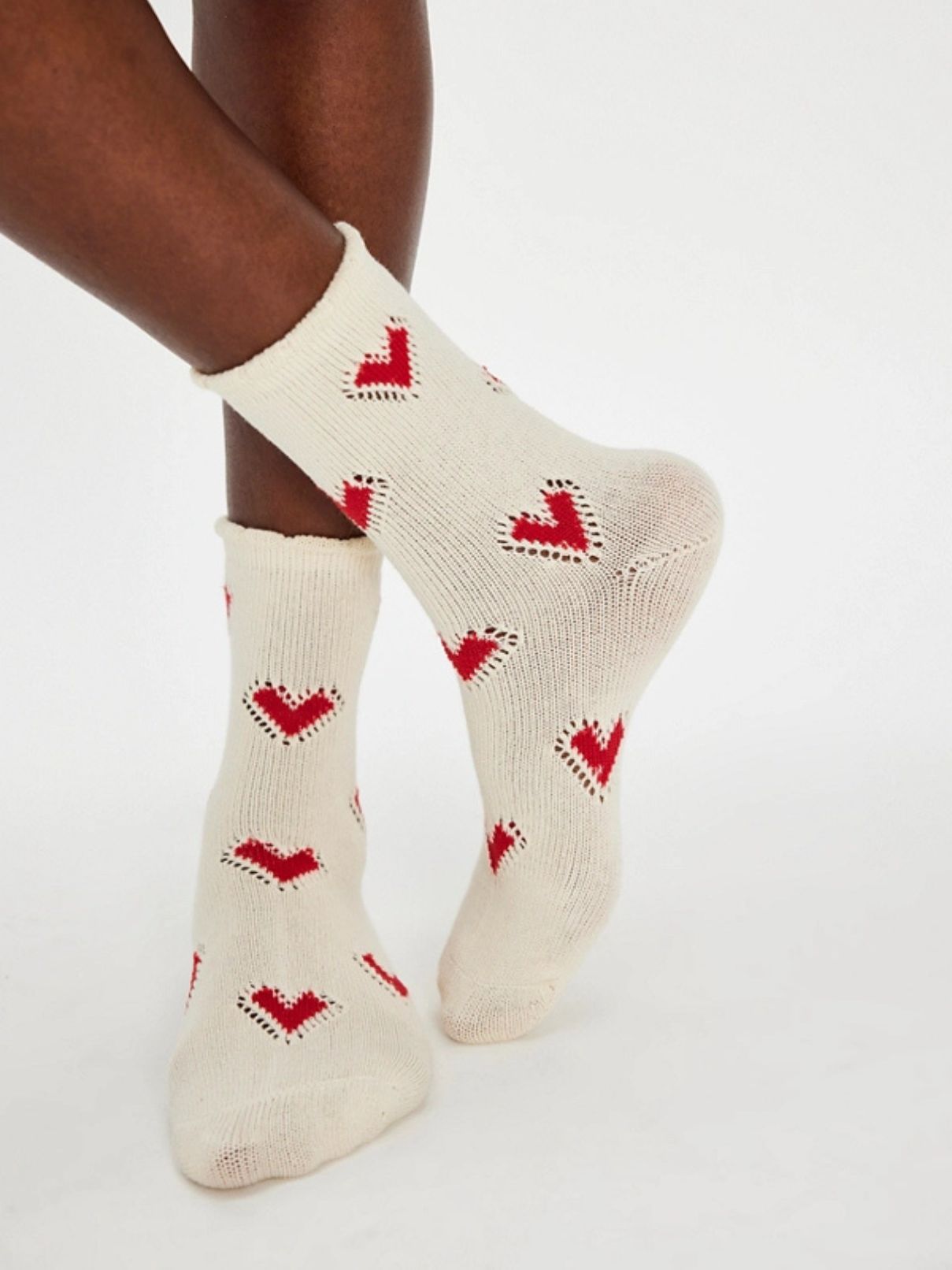 Free People Cupids Bow Socks Red