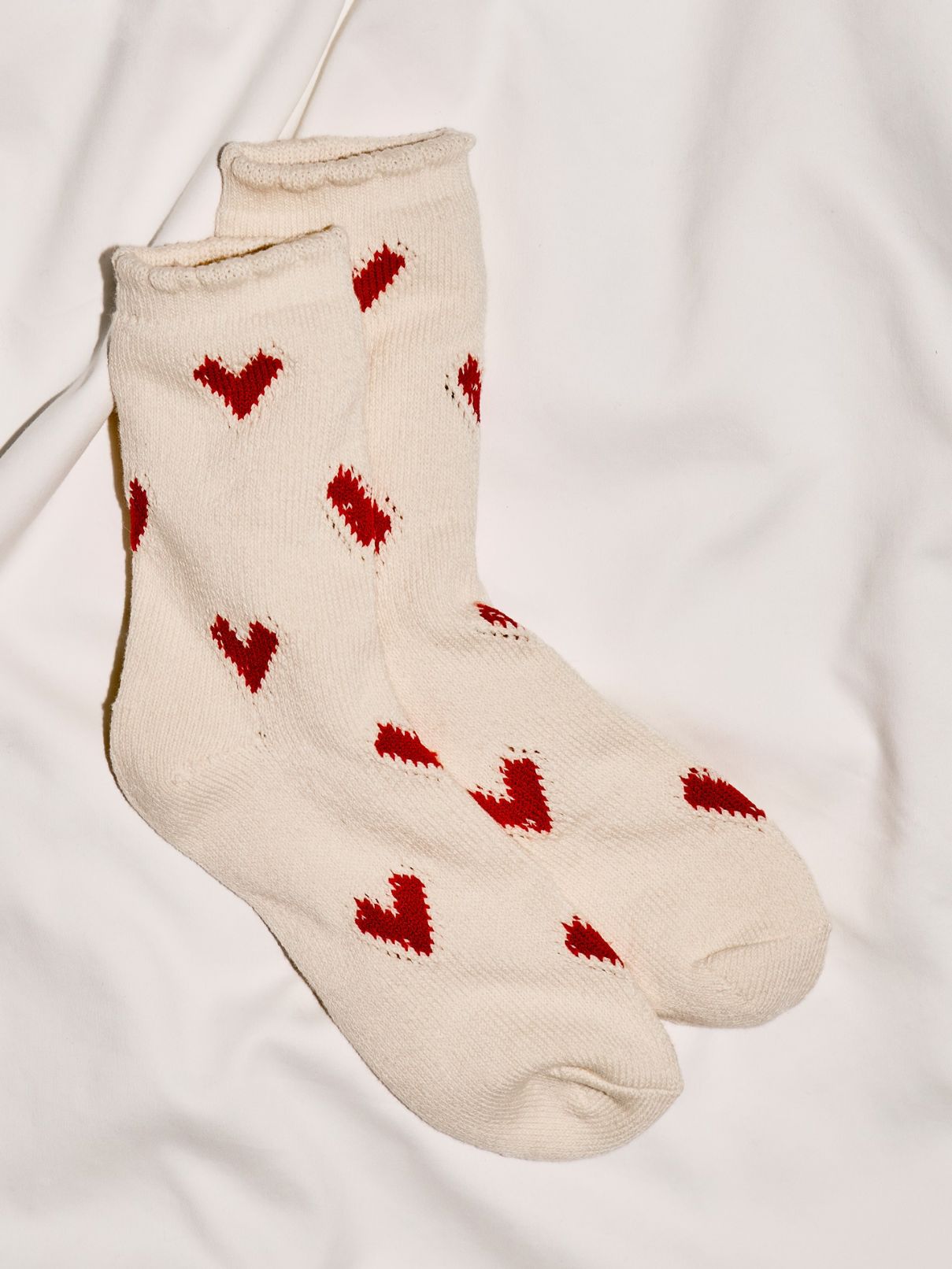 Free People Cupids Bow Socks Red