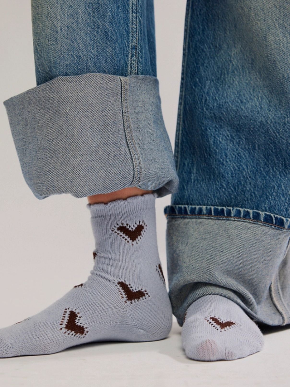 Free People Cupids Bow Socks in Blue