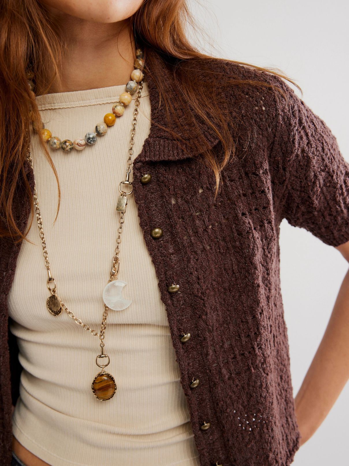 Free People Daylight Cardigan in French Chocolate