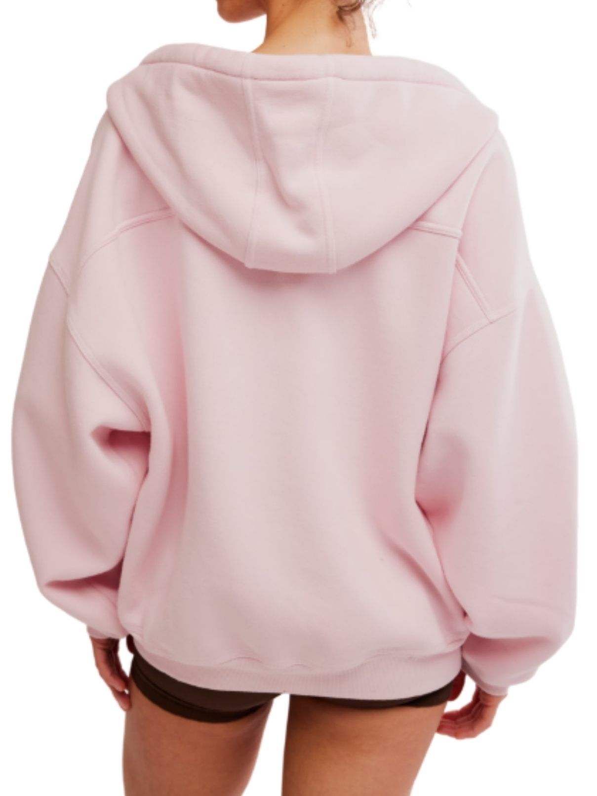 Free People Final Call Zip Up – Pinky Fuchsia