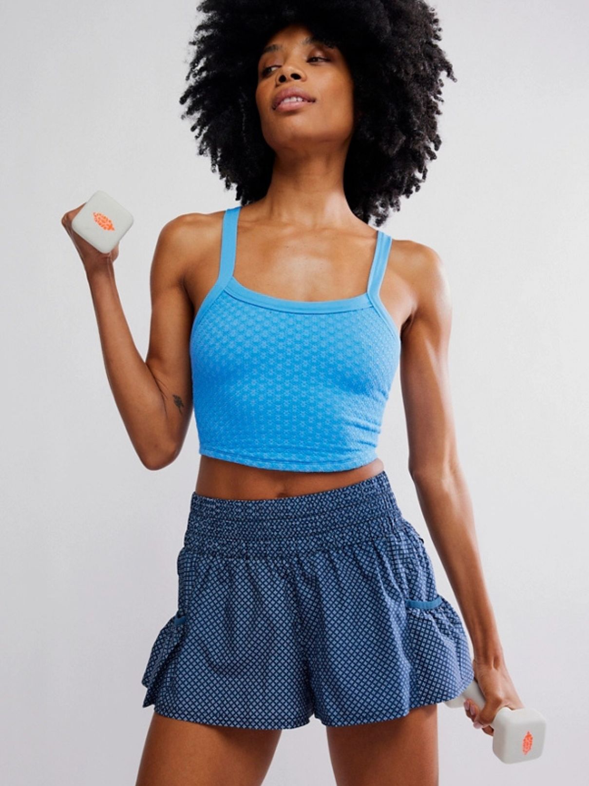 Free People Get Your Flirt On in Summit Frost Print