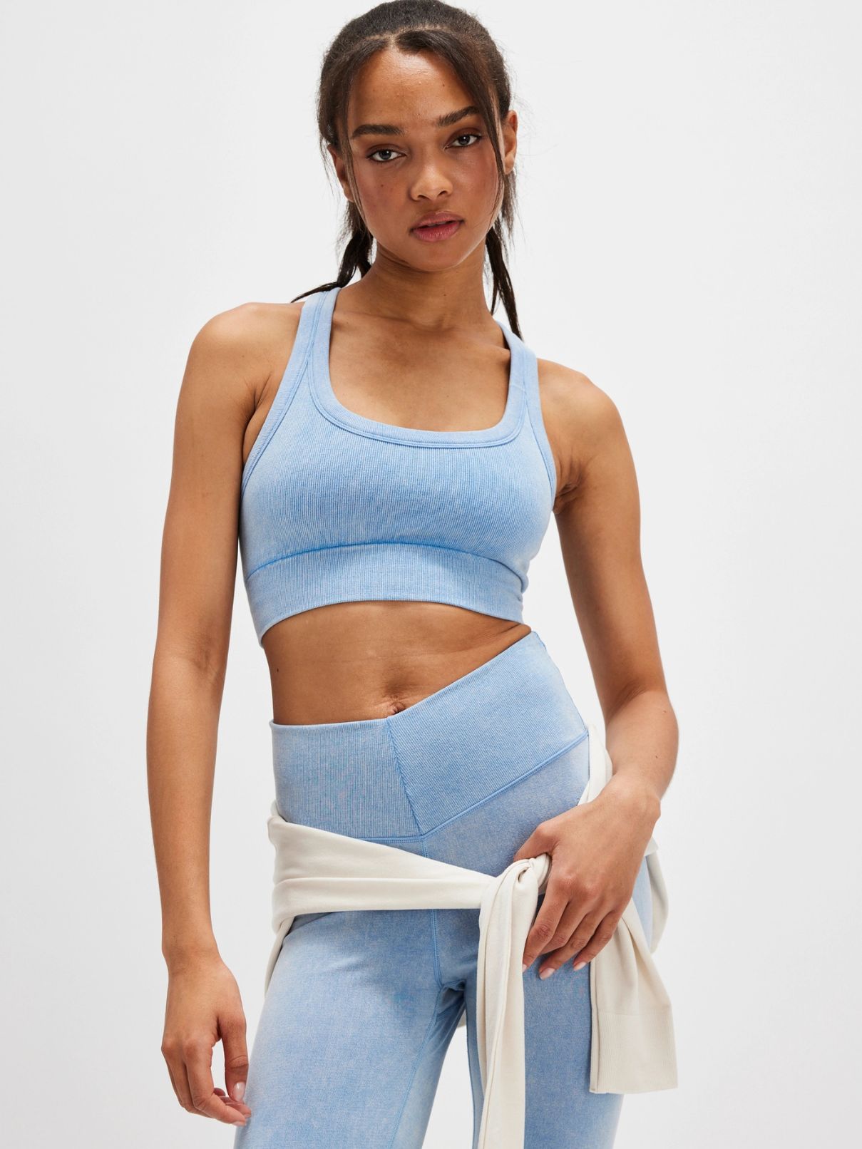 Free People Go To Bra in Washed Denim Blue