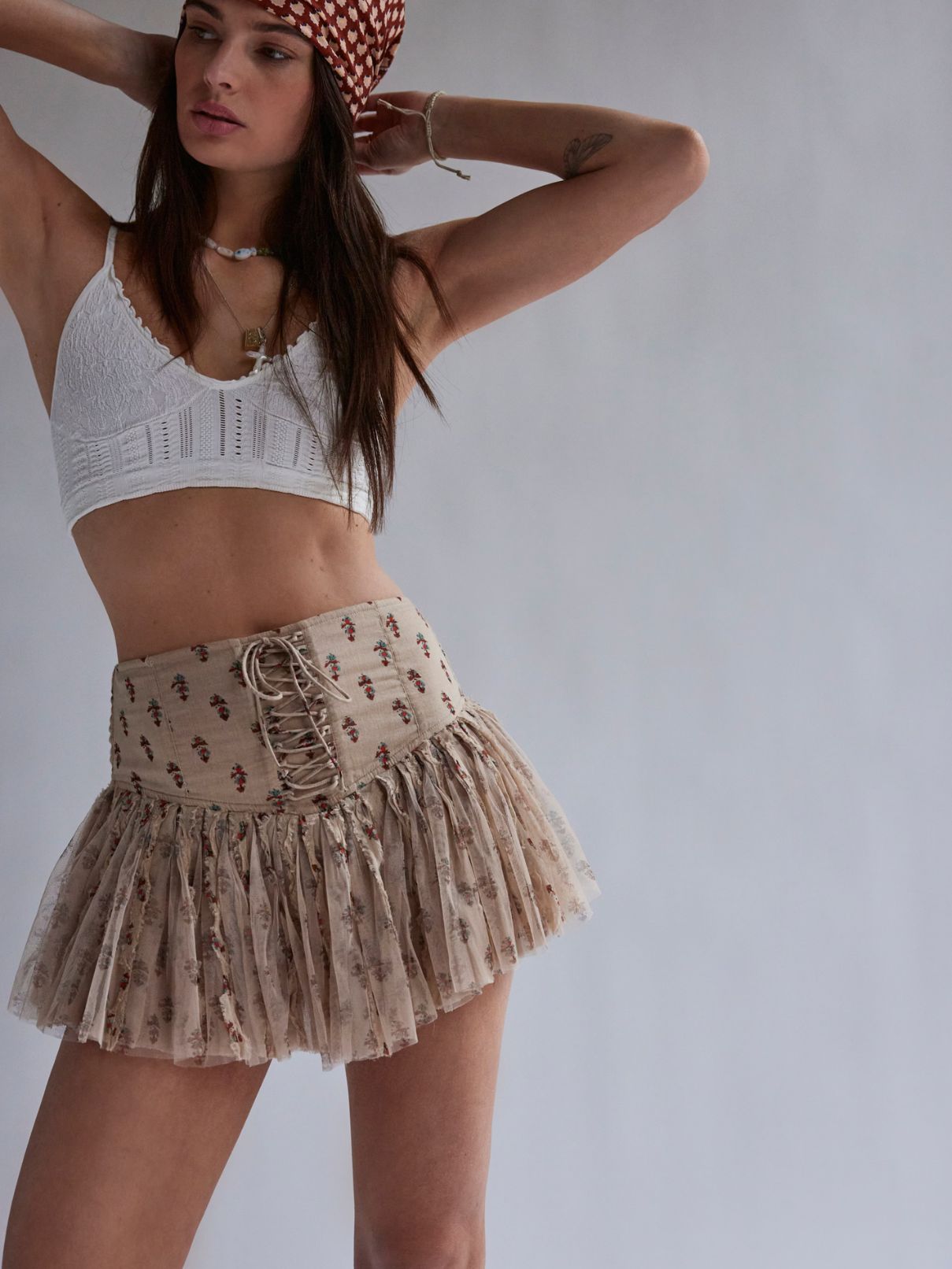 Free People Heirloom Bralett in Clean Ivory