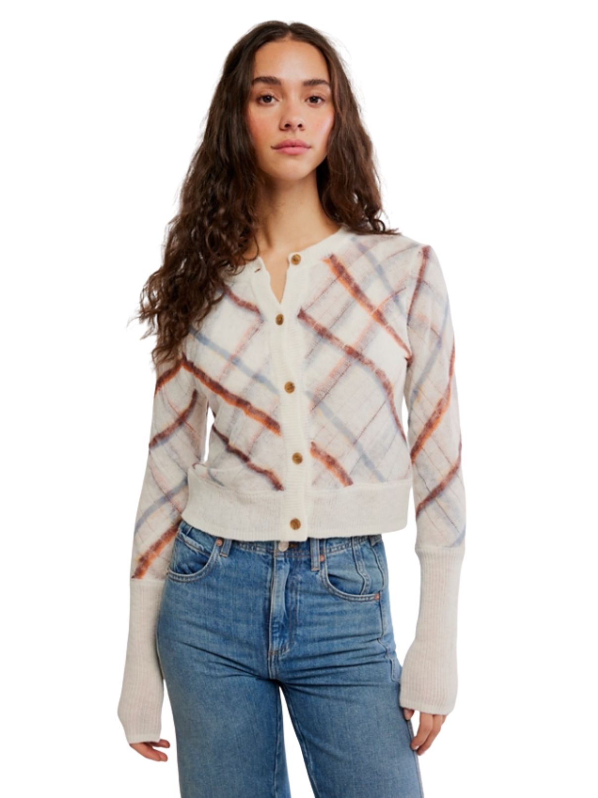 Free People Highland Mist Cardi – Sugar Mist Combo